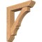 Ekena Millwork Balboa Slat Smooth Bracket w/ Offset Brace, Western Red Cedar, 7 1/2"W x 36"D x 40"H BKT0806X36X40BOA06SWR - alternate 1